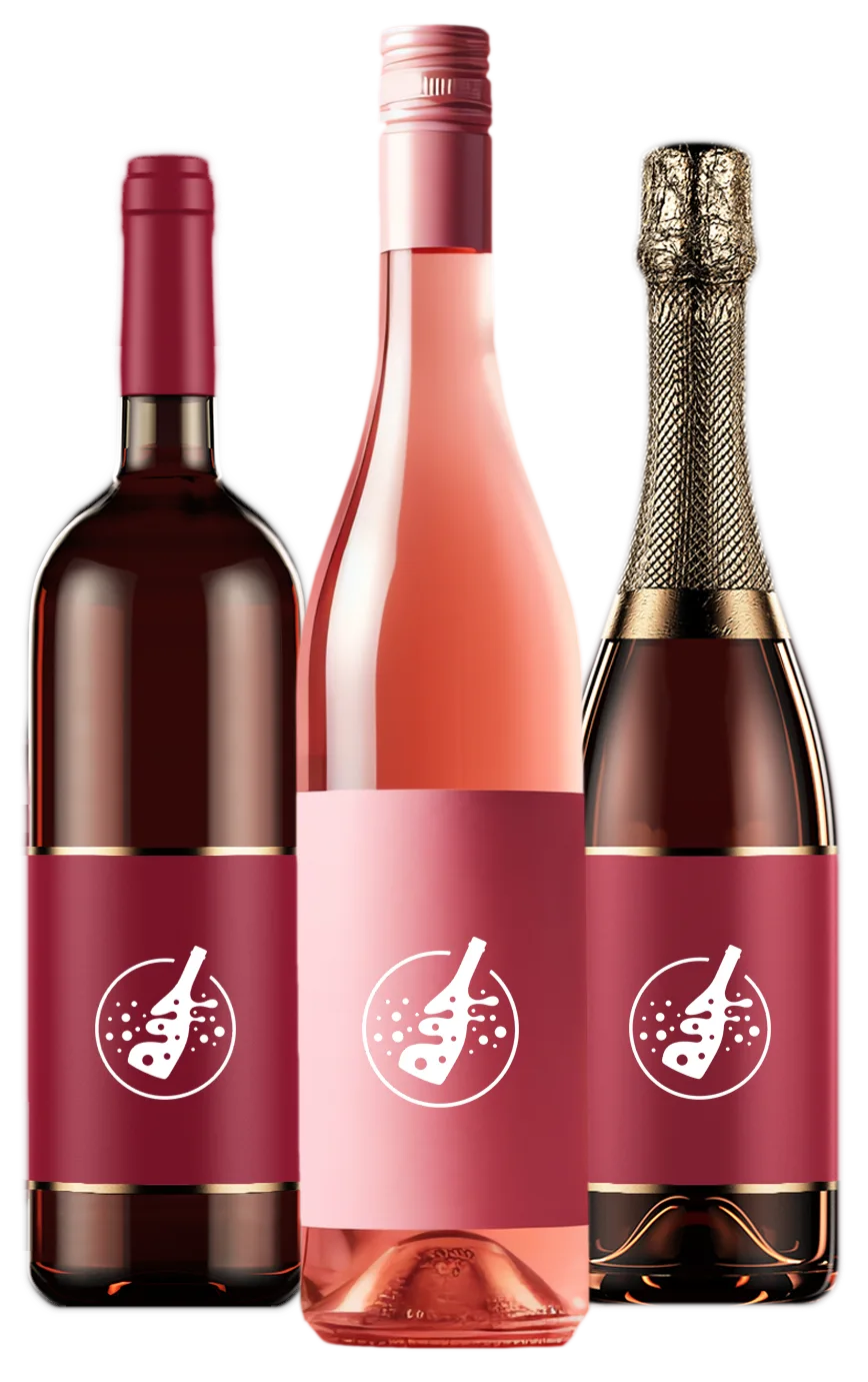 Tiny Bubbles Wine Bottle 